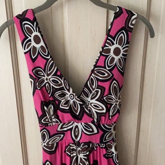 Lily maxi dress pink with flowers - Picture 2 of 5